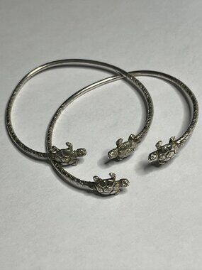 silver toned bangles